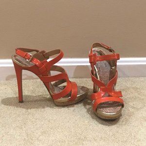 Nine West Women's 8 Orange Heel Sandals